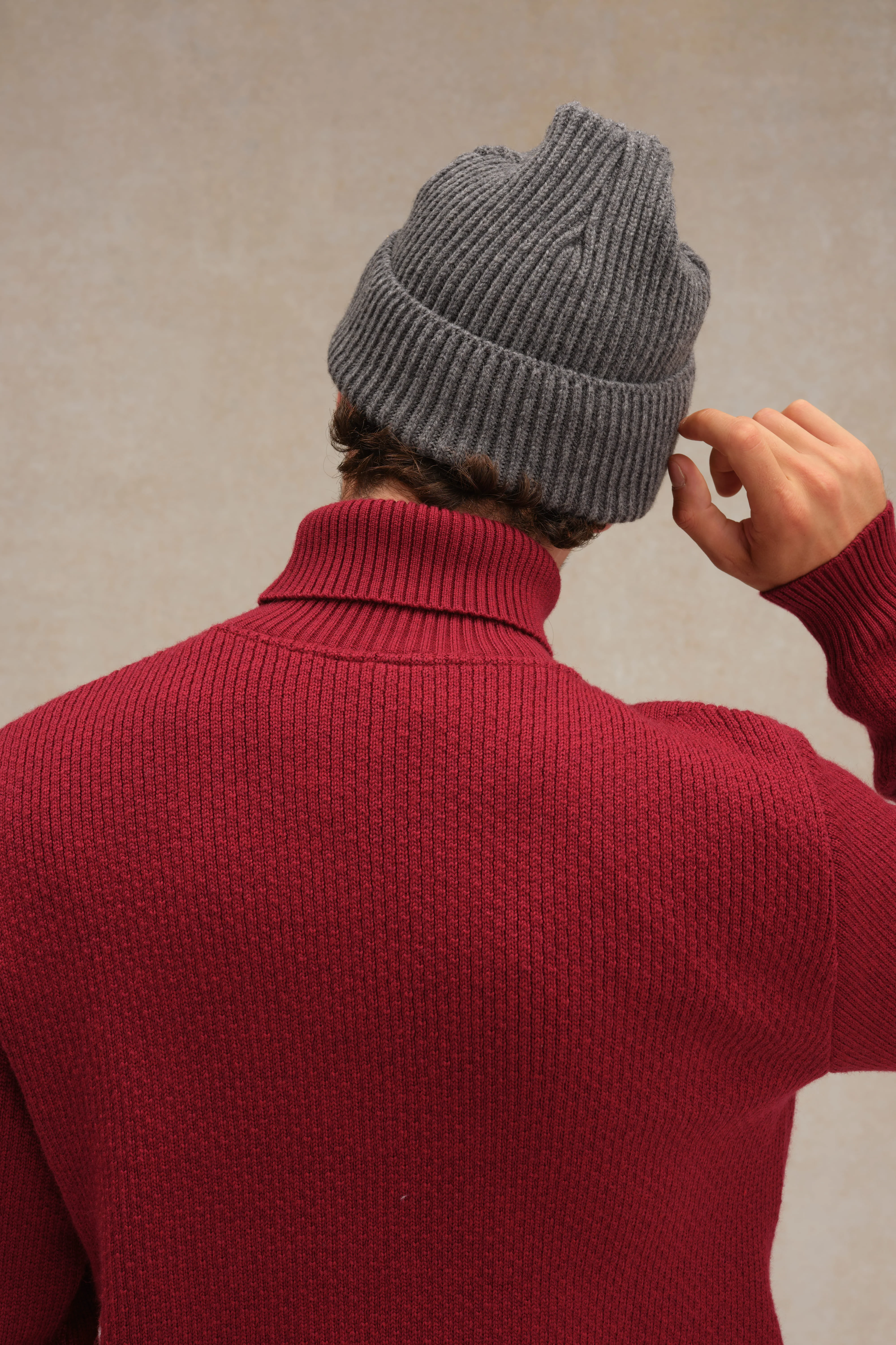 Bonnet extra doux mixte gris foncé - Image 3