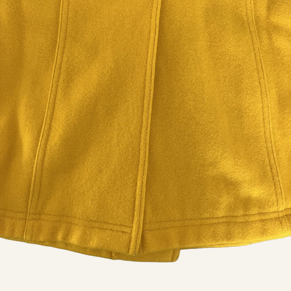 Caban jaune en drap de laine - Seconde main - Image 4