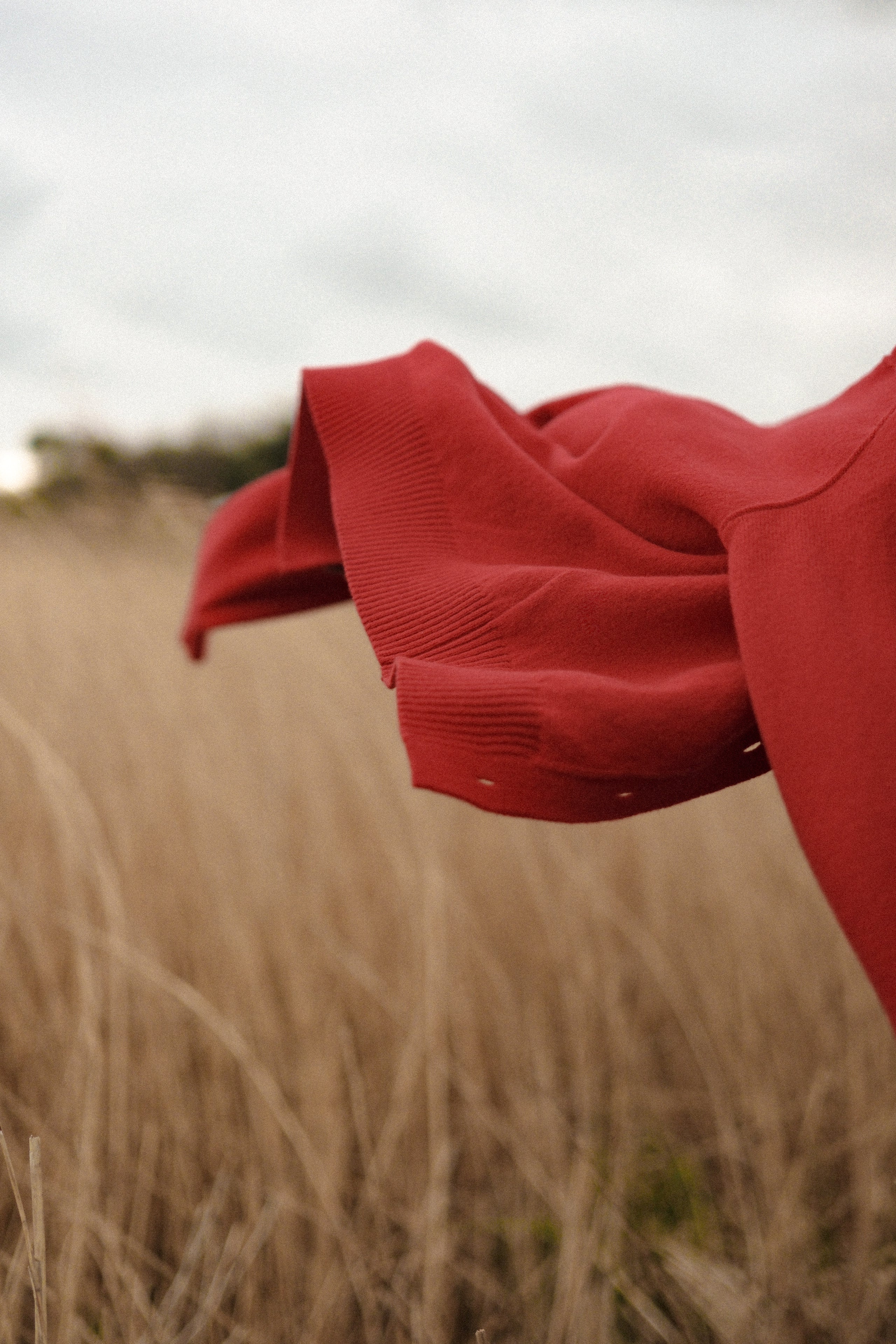 Cardigan rouge en laine mérinos pour femme - Image 7