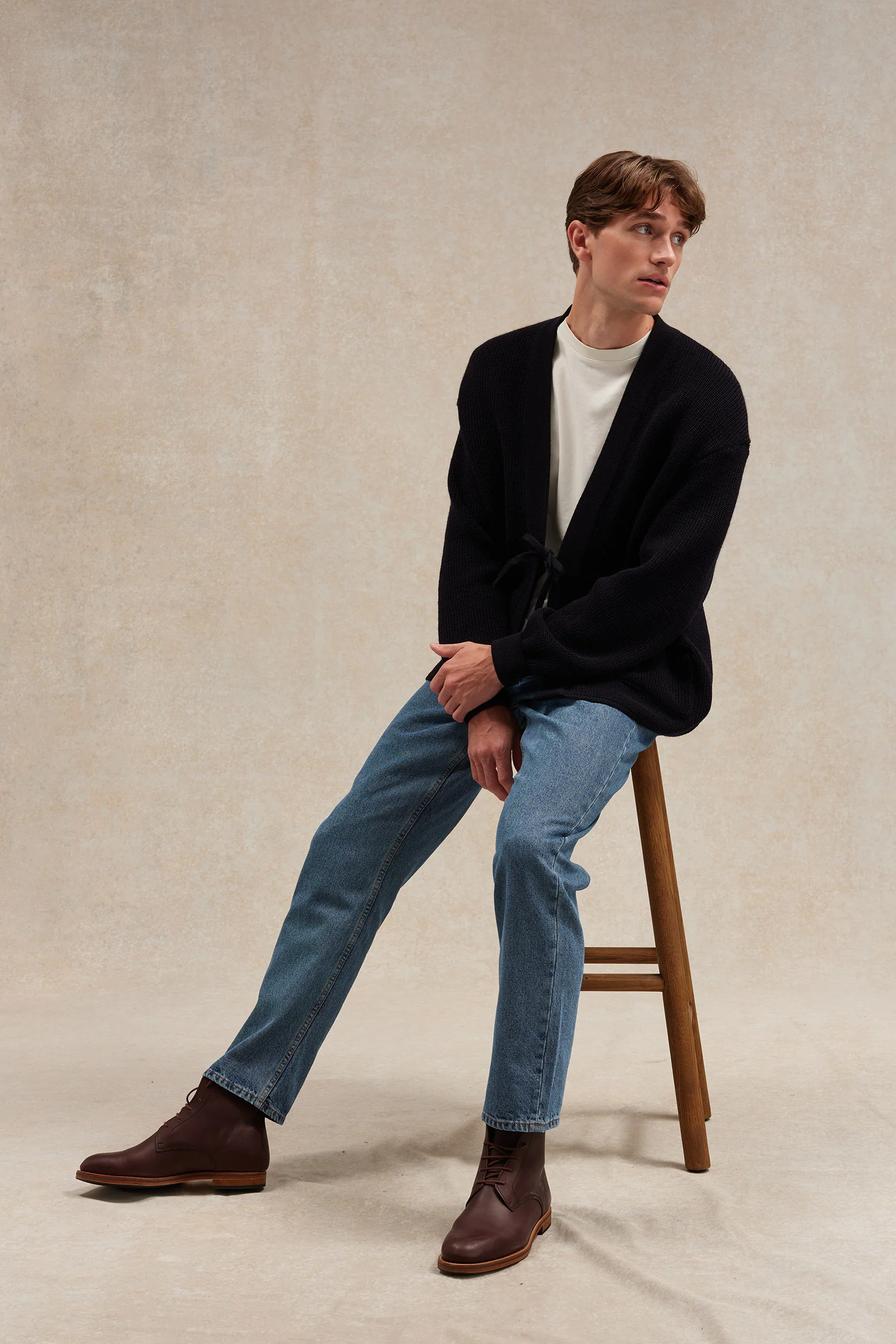 Veste Noragi Chunky bleu marine - Le Minor x Flâneurs - Image 5