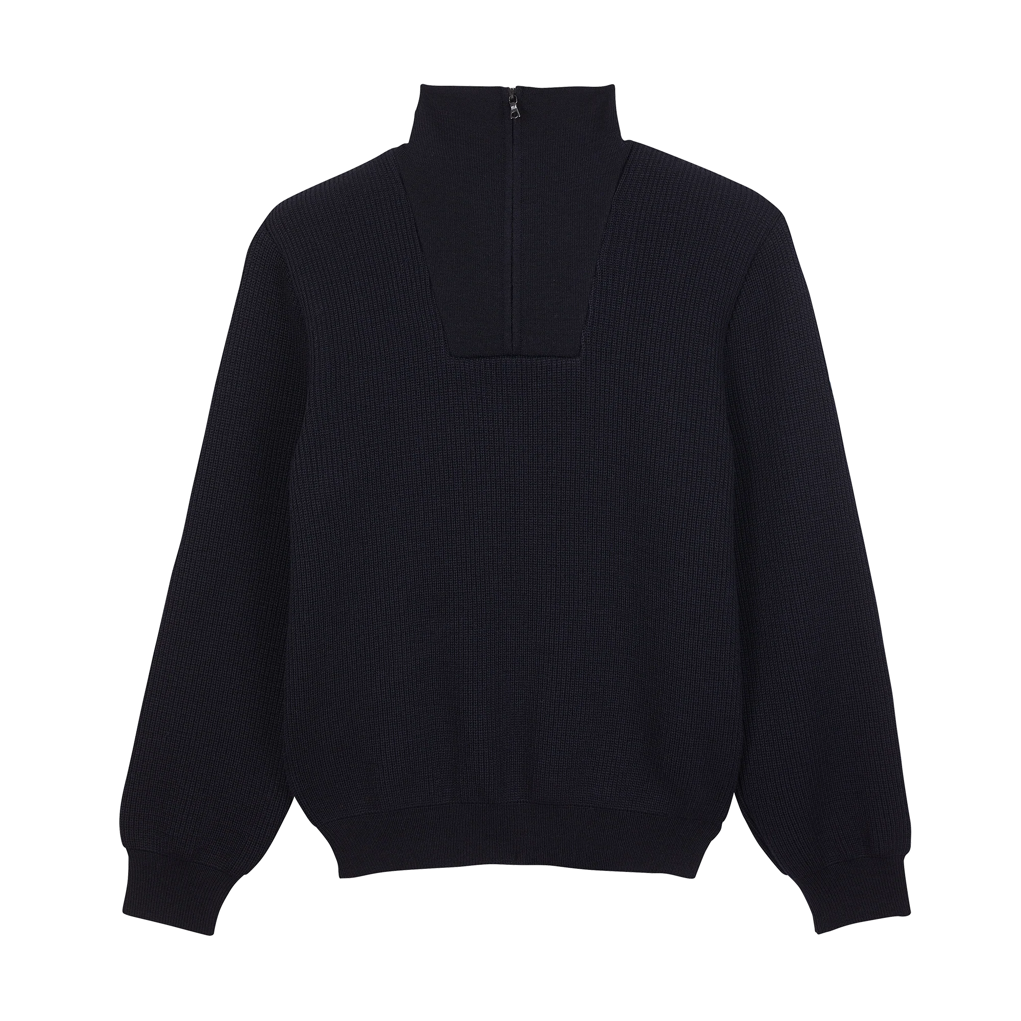 Pull camionneur bleu marine pour homme en laine vierge - Image 5