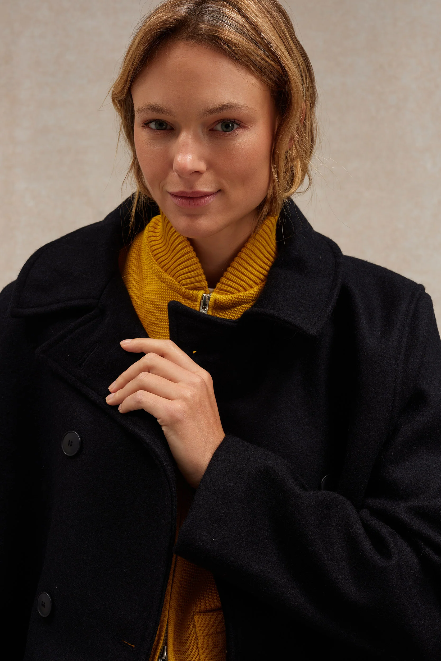 Gilet zippé jaune Milano pour femme - Image 3