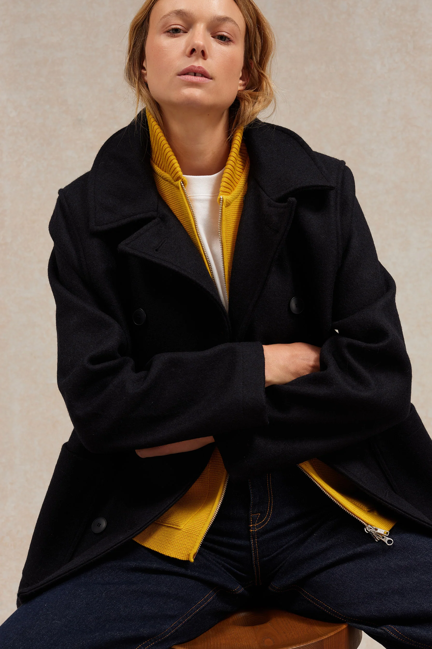 Gilet zippé jaune Milano pour femme - Image 5