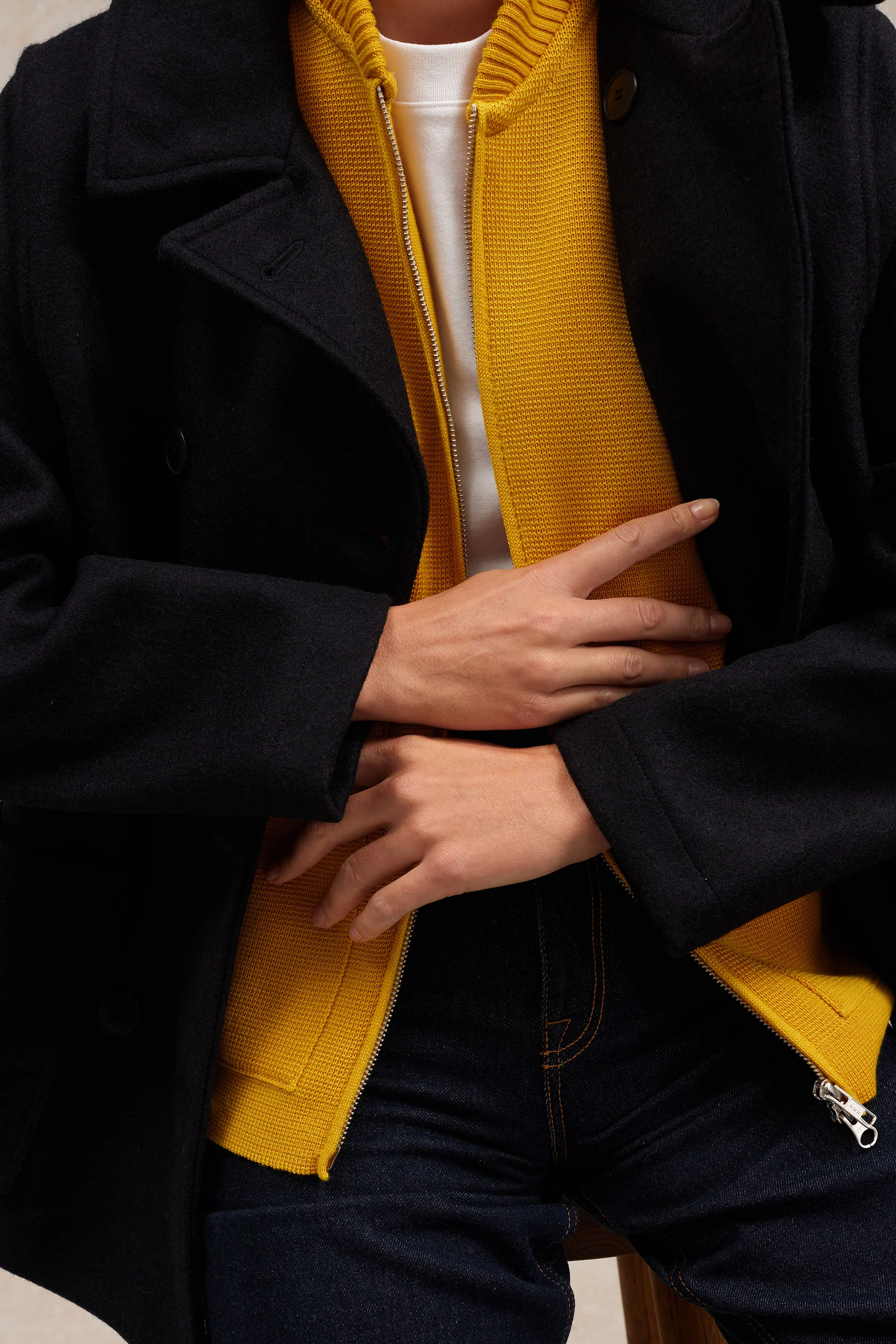 Gilet zippé jaune Milano pour femme - Image 6