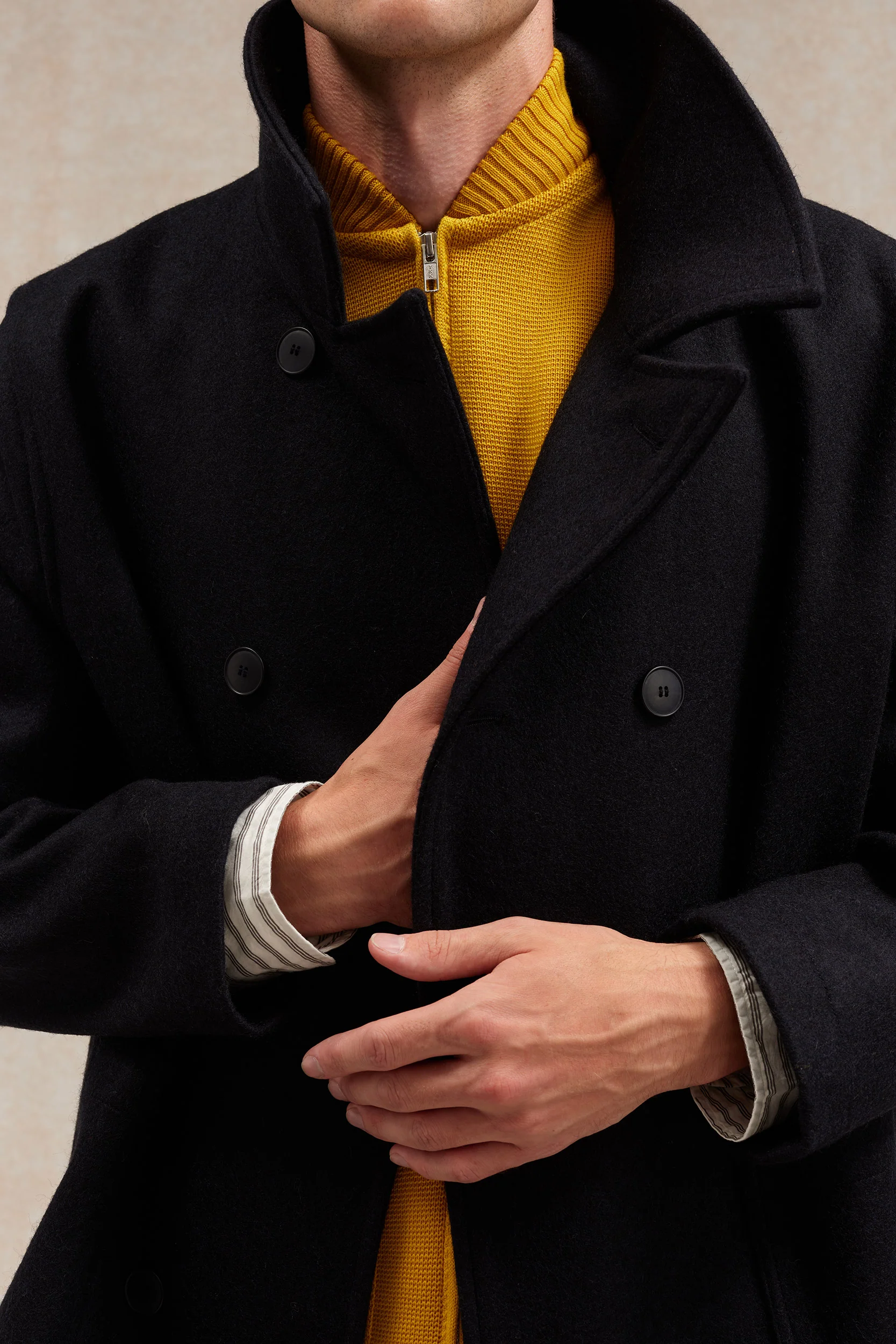 Gilet zippé jaune Milano pour homme - Image 4