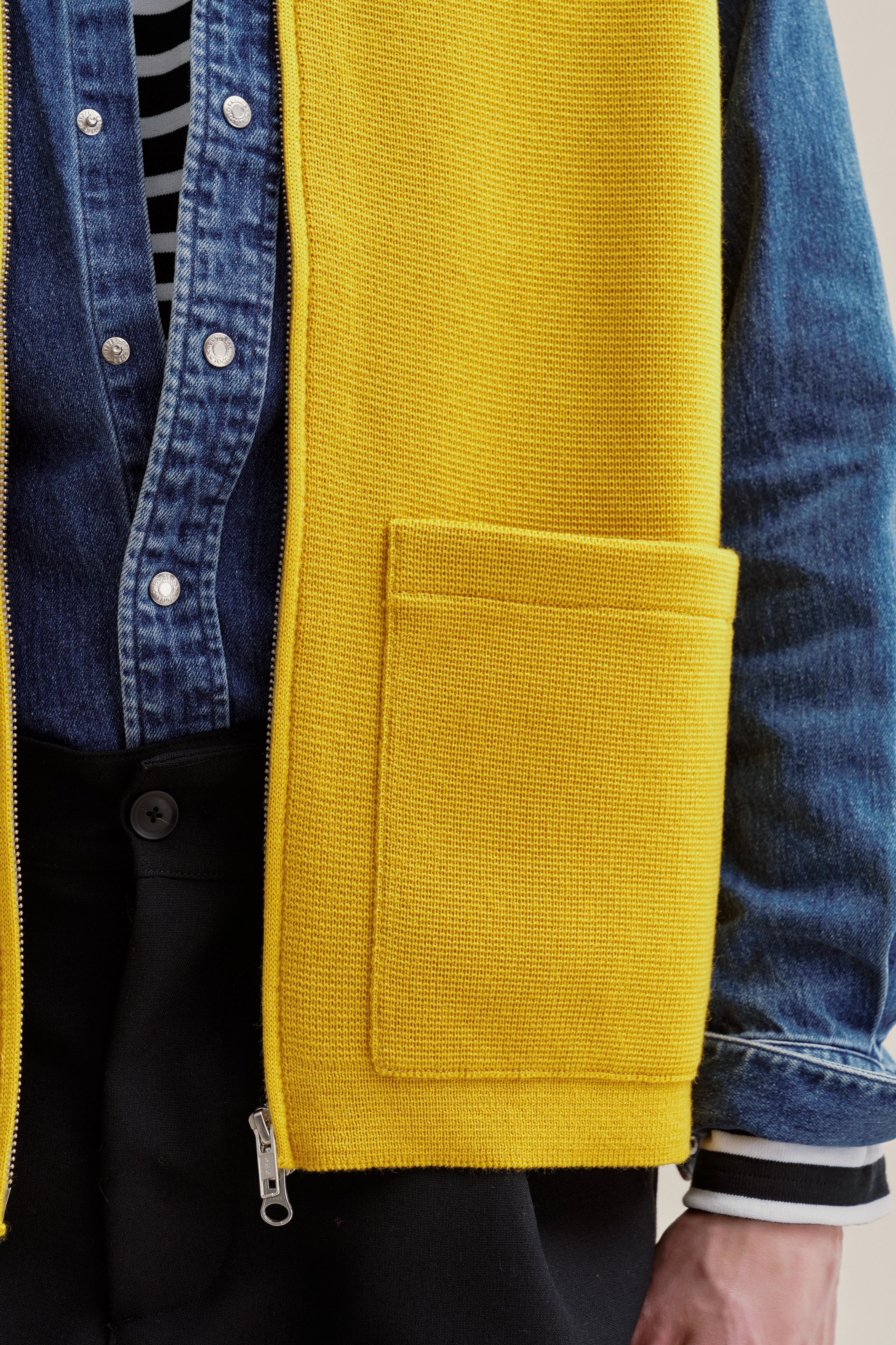 Gilet zippé jaune Milano pour homme - Image 7