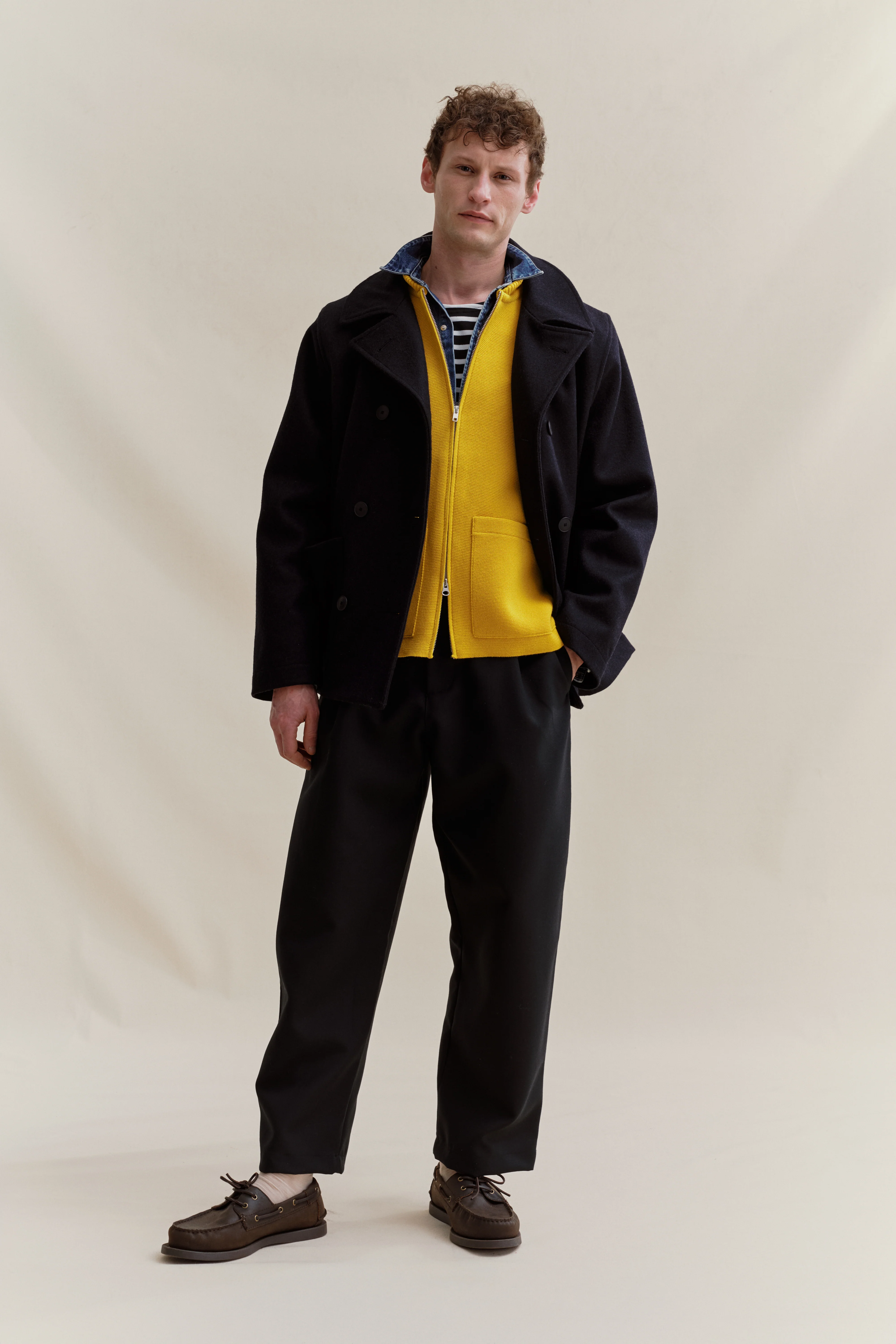 Gilet zippé jaune Milano pour homme - Image 8