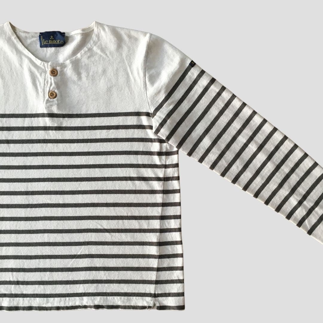 Marinière col boutonné taupe pour homme - seconde main - Image 3