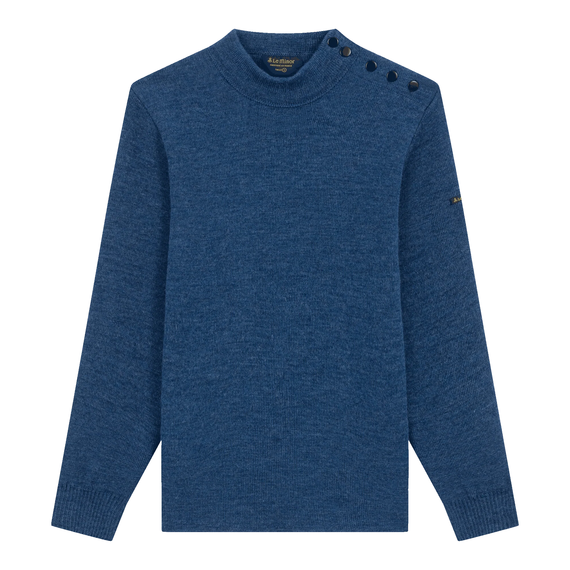 Pull marin bleu denim pour femme - Image 4