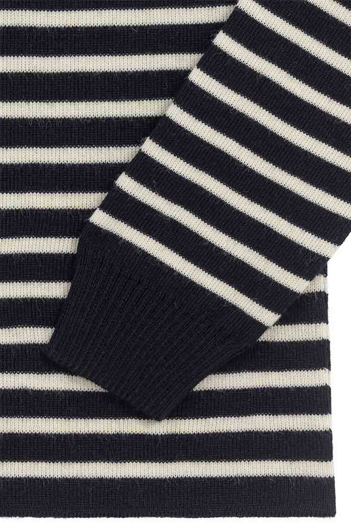 Pull marin rayé marine et écru pour homme - Image 7