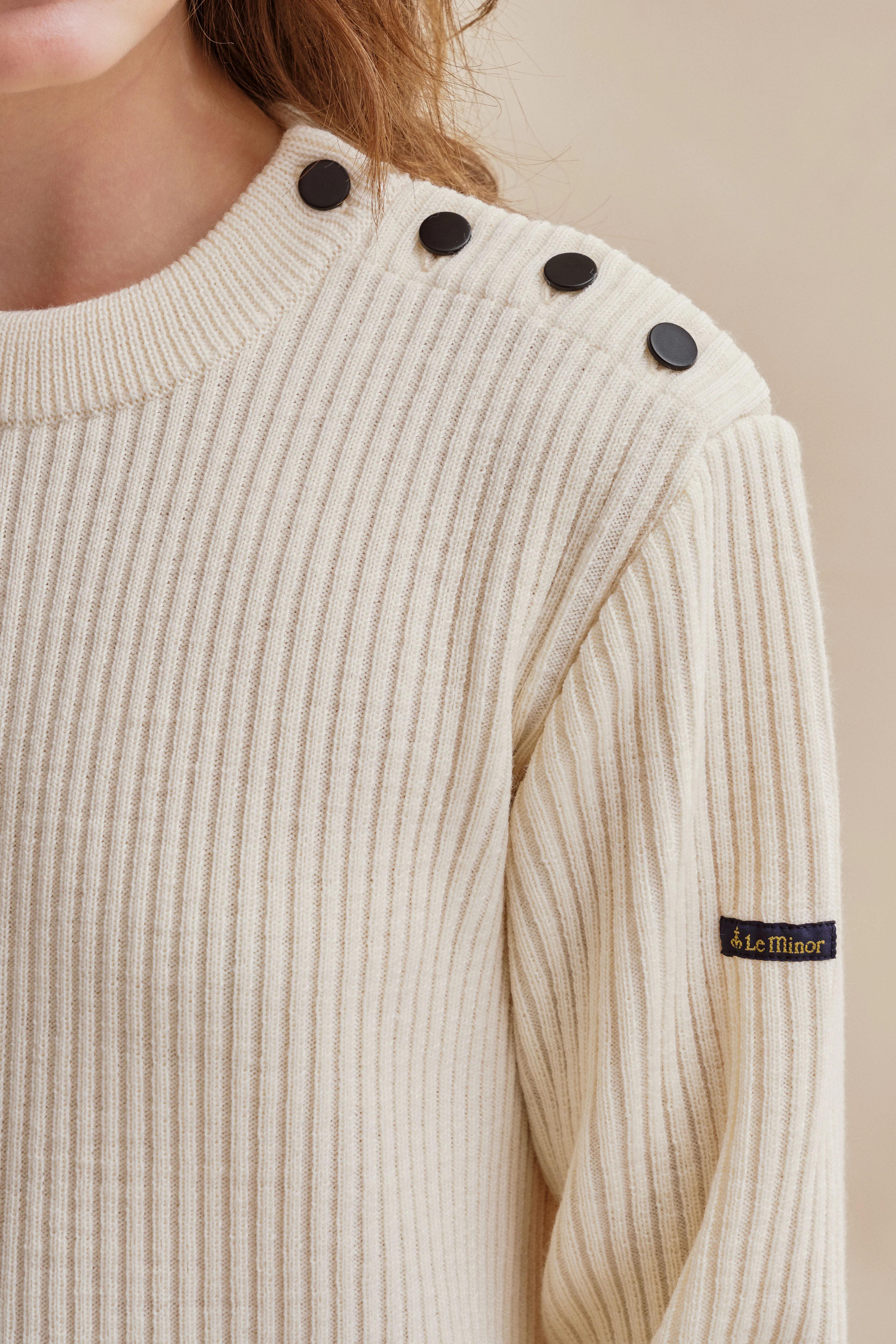 Pull marin Newport écru pour femme - Image 3