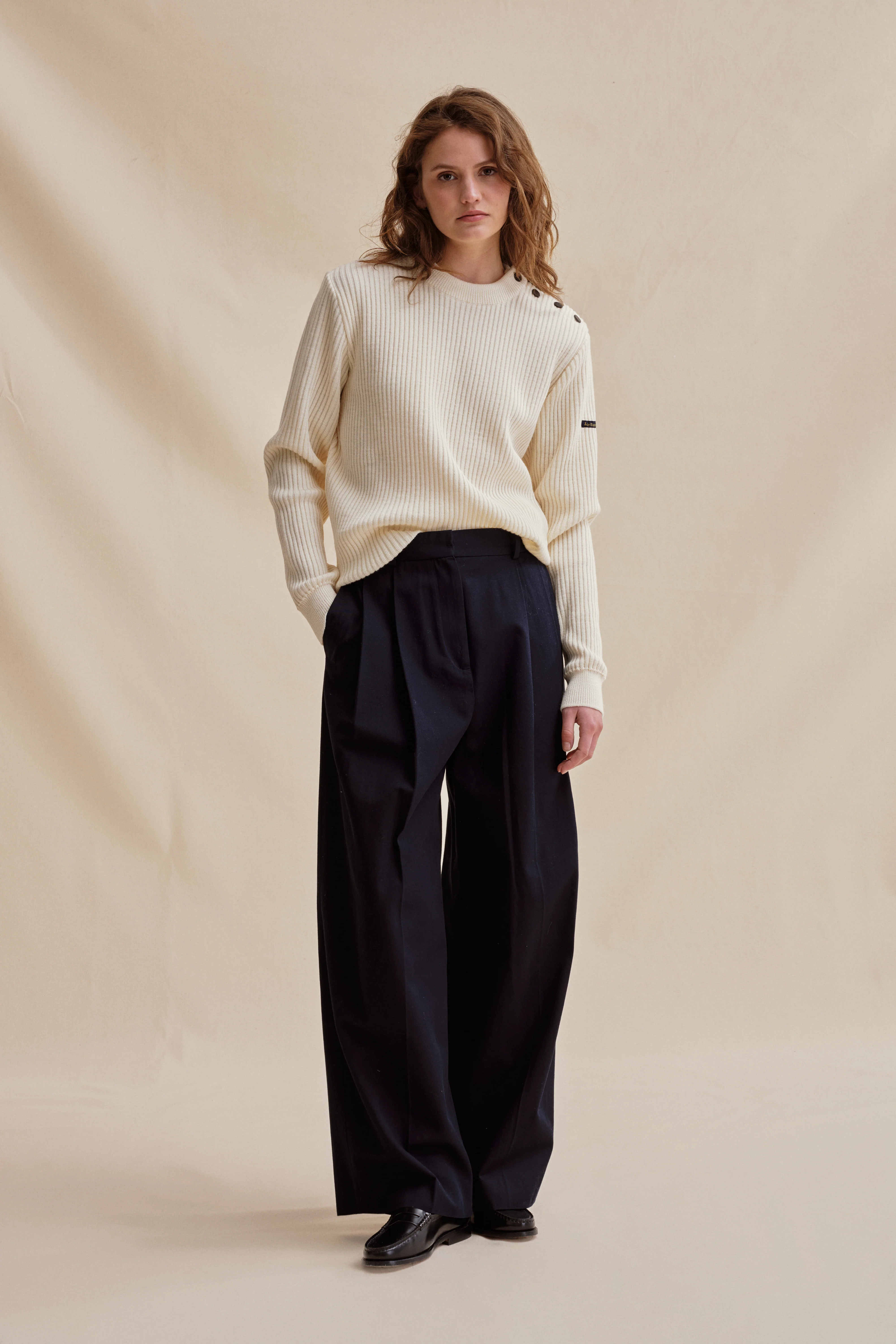 Pull marin Newport écru pour femme - Image 4