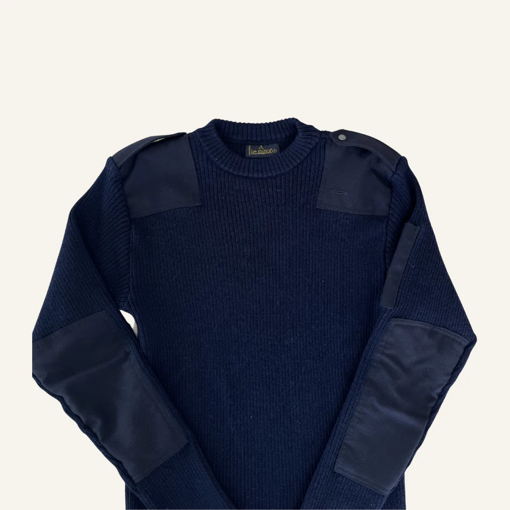 Pull officier bleu marine pour homme  - Seconde main - Image 3