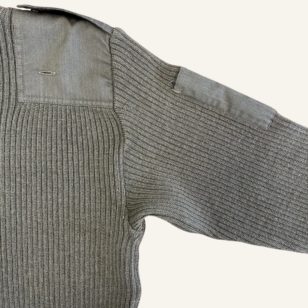 Pull officier kaki vintage pour homme - Seconde main - Image 5
