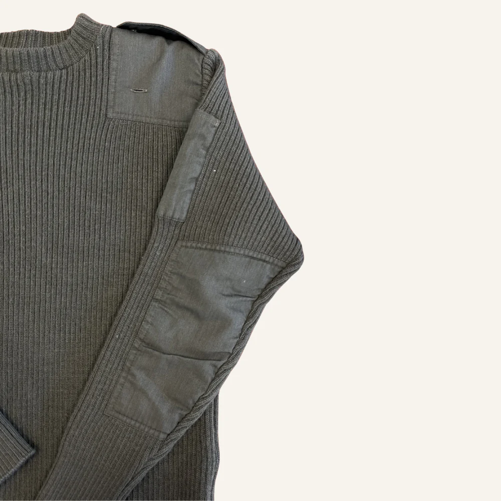 Pull officier kaki vintage pour homme - Seconde main - Image 6