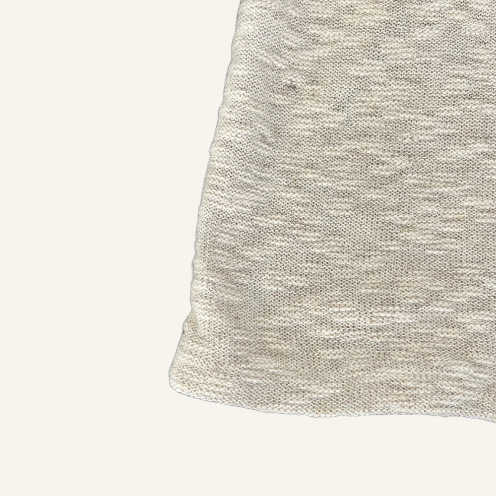 Robe écru en coton et lin pour femme - Seconde main - Image 4