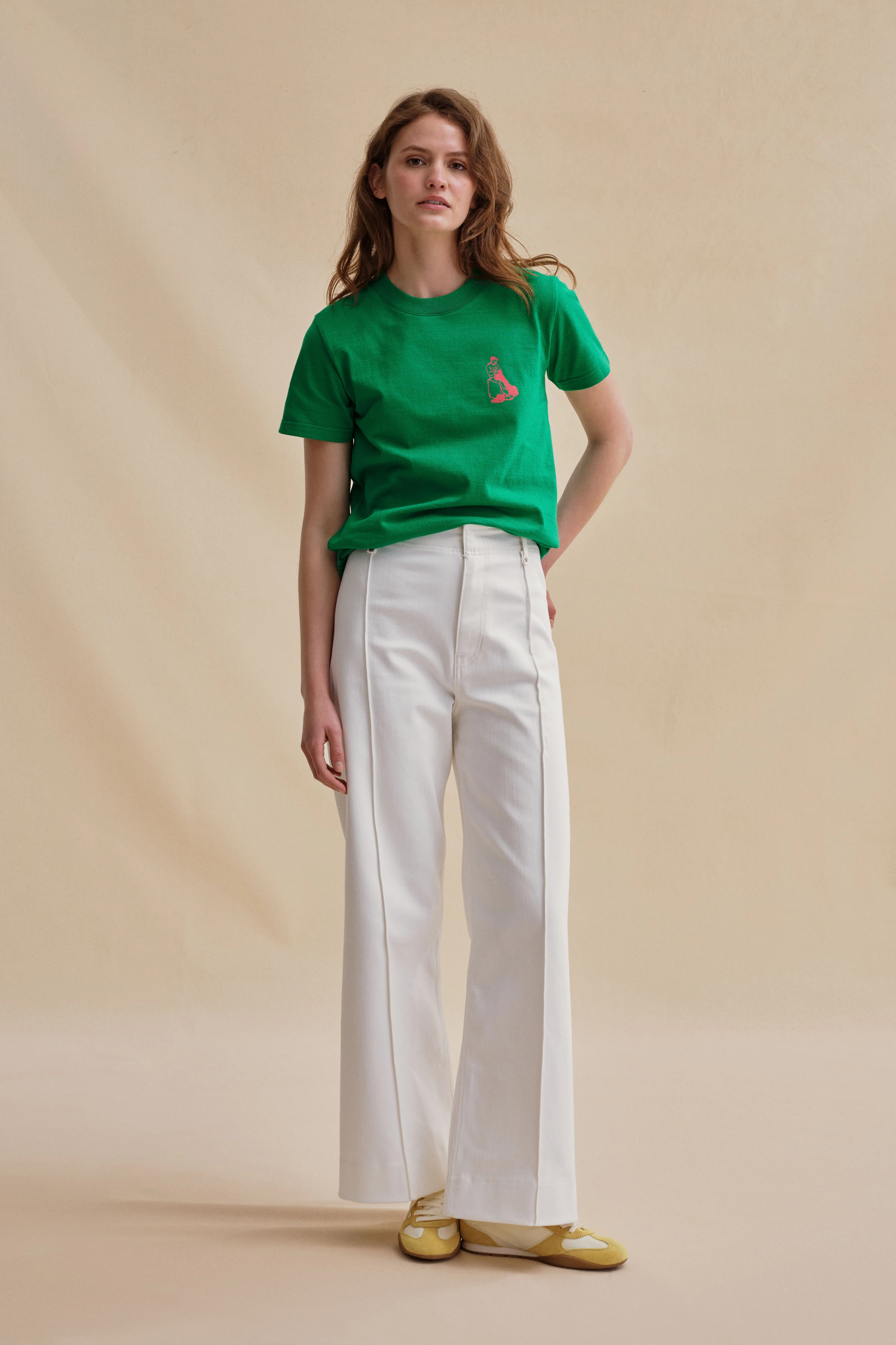 T-shirt Vic sérigraphié vert - Image 4