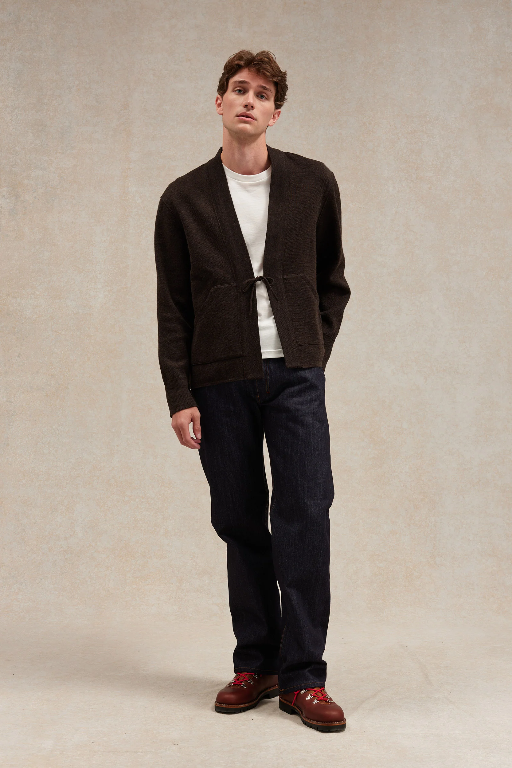 Veste Noragi marron en maille milano - Le Minor x Flâneurs - Image 5